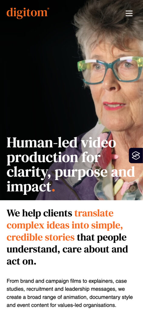 The new digitom.tv homepage